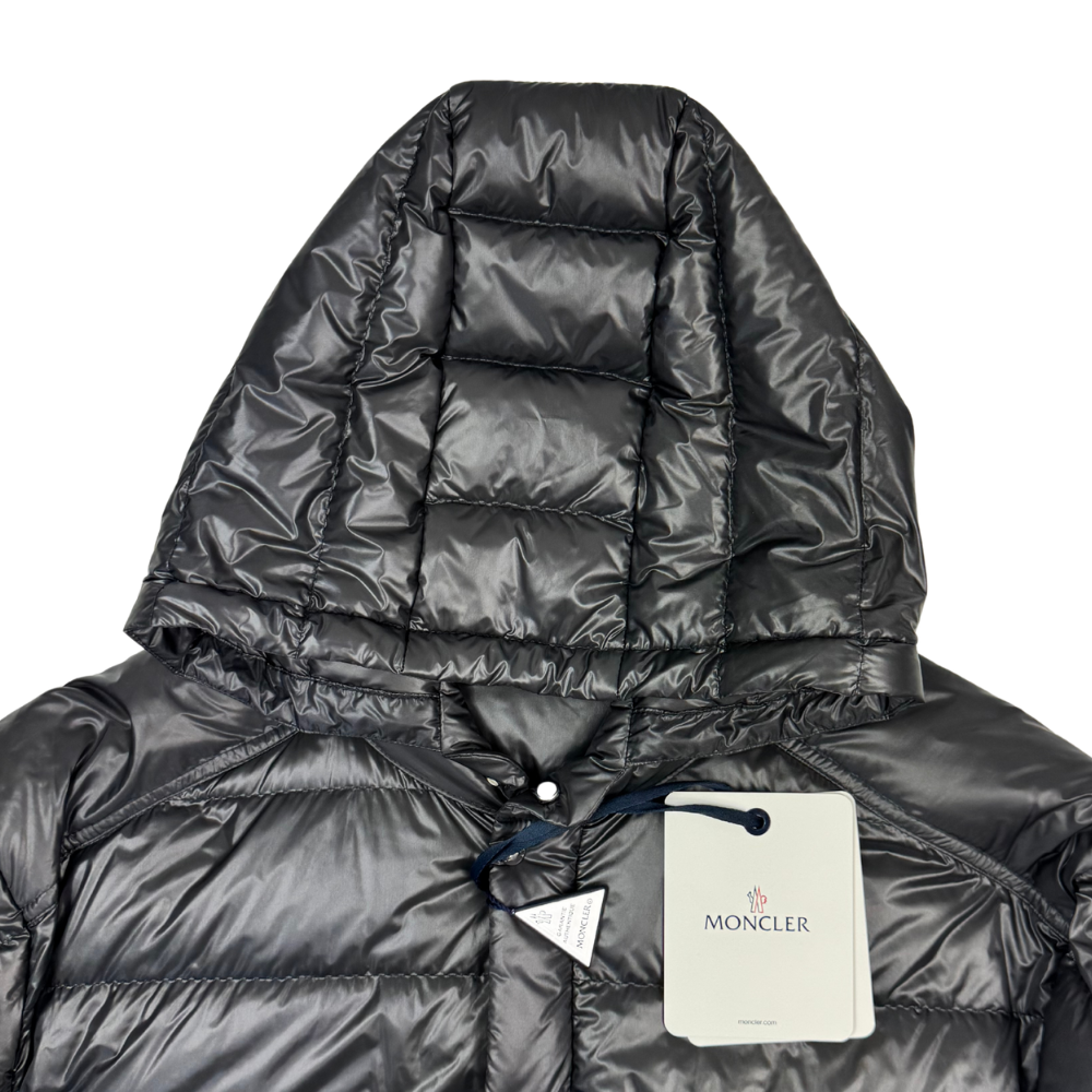 Plumífero con capucha Moncler Gliere gris - talla 6 (2XL)