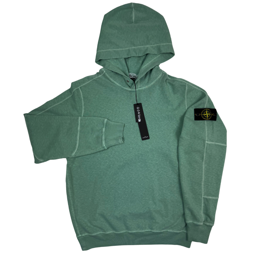 Sudadera con capucha Stone Island verde agua - talla L/XL