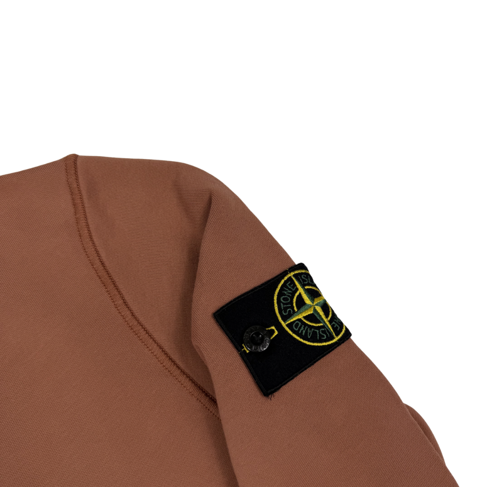 Sudadera Cuello Redondo Stone Island Terracota - talla M