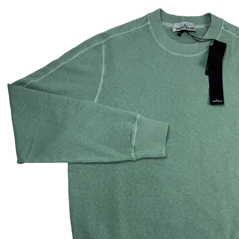 Sudadera cuello redondo Stone Island verde menta - talla M/2XL