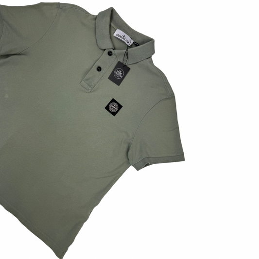 Polo Stone Island Verde manga corta - talla M