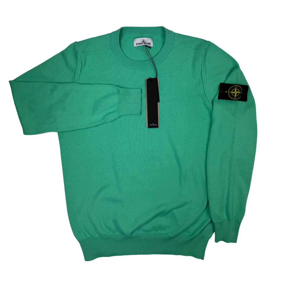 Jersey  Stone Island cuello redondo verde menta - talla M/2XL