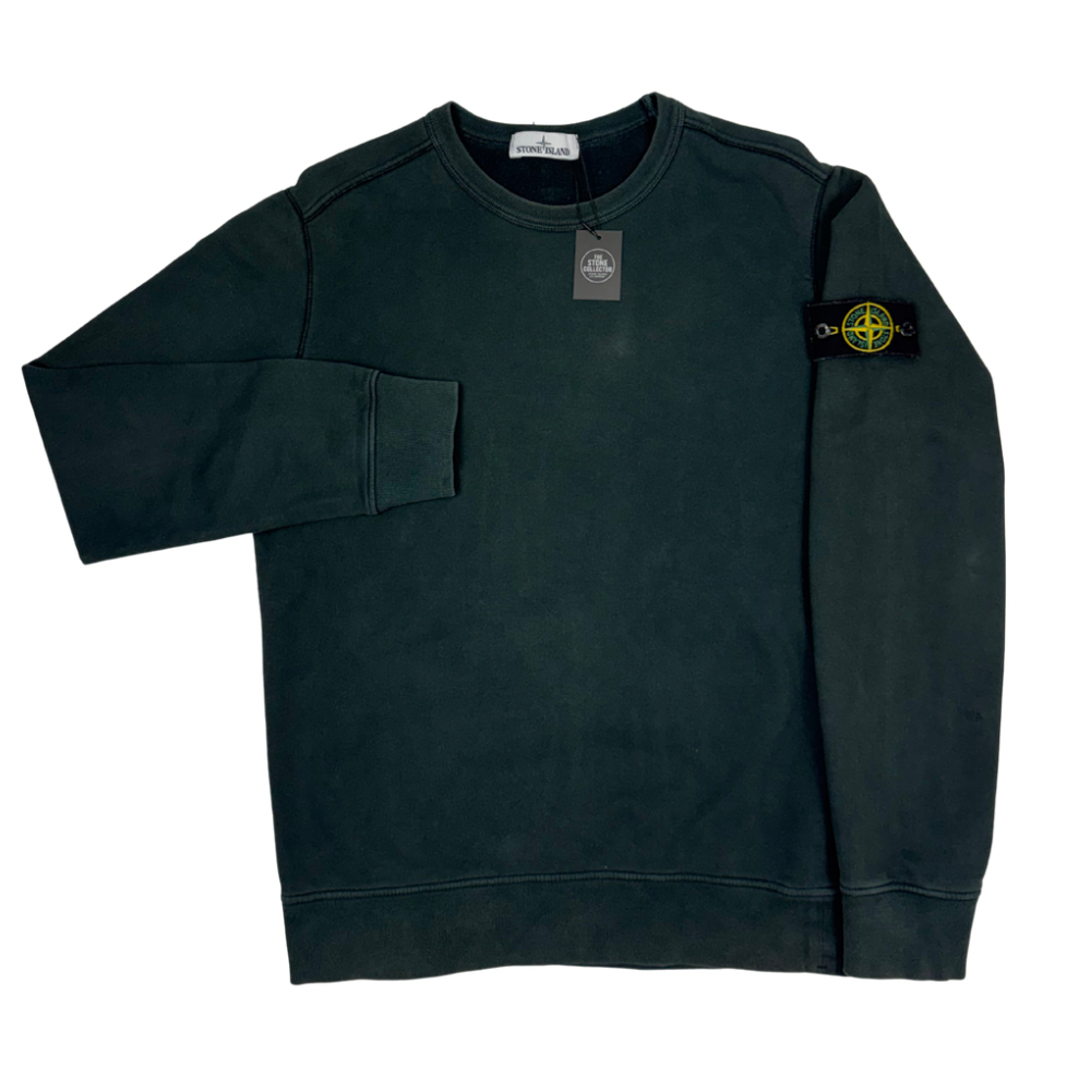 Sudadera cuello redondo Stone Island Verde oscuro - talla L