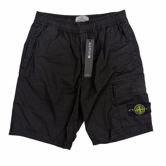Pantalón Cargo Corto Stone Island Negro - talla W/28 / W/29