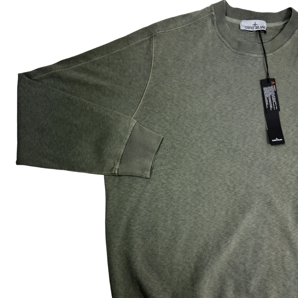 Sudadera cuello redondo Stone Island verde - talla 2XL
