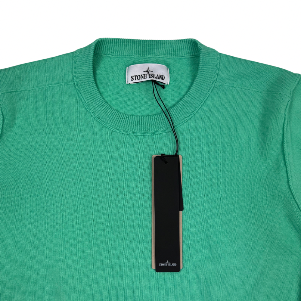 Jersey  Stone Island cuello redondo verde menta - talla M/2XL