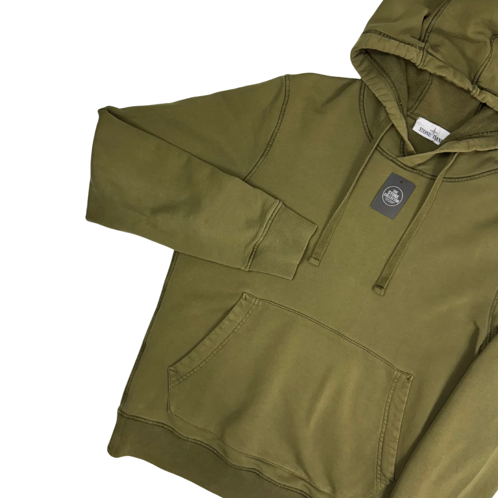 Sudadera con capucha Stone Island verde - talla M