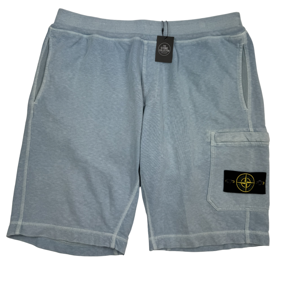 Pantalón Corto Jogger Stone Island celeste - talla XL
