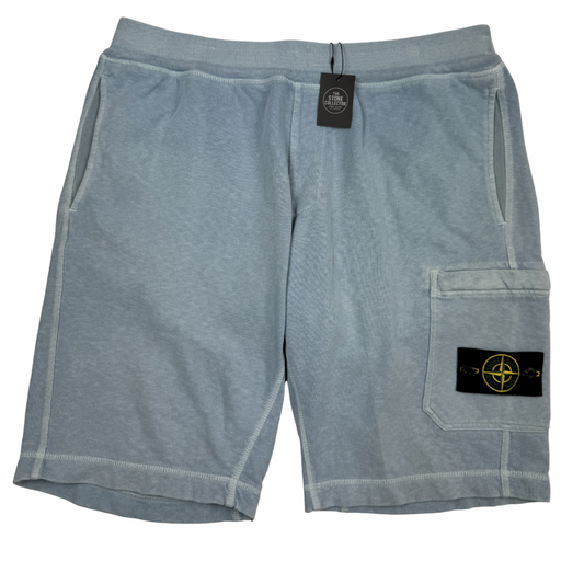 Pantalón Corto Jogger Stone Island celeste - talla XL