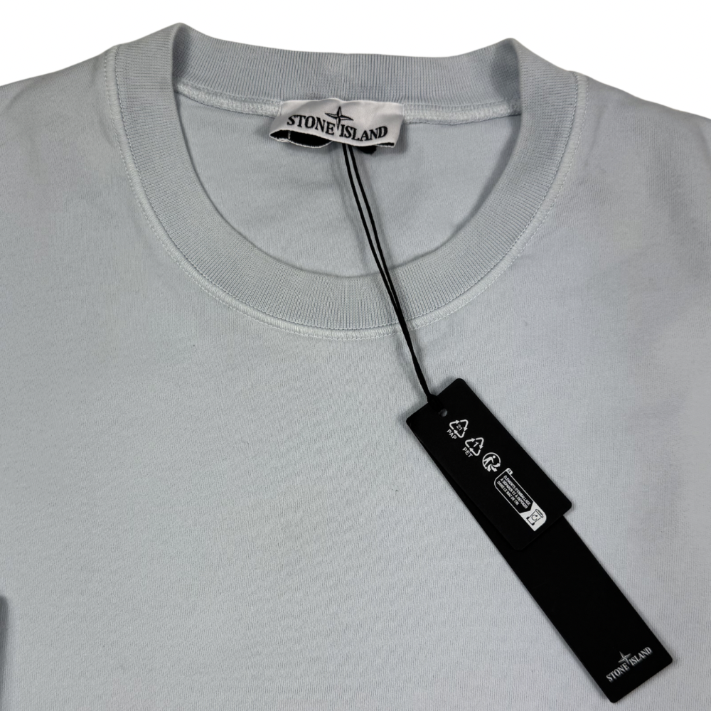 Sudadera cuello redondo Stone Island celeste - talla 2XL