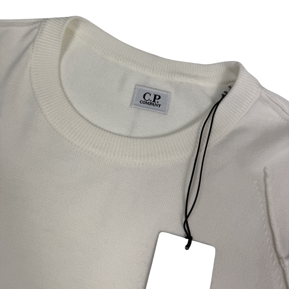 Jersey C.P. Company Knitwear Crew Neck blanco - talla L
