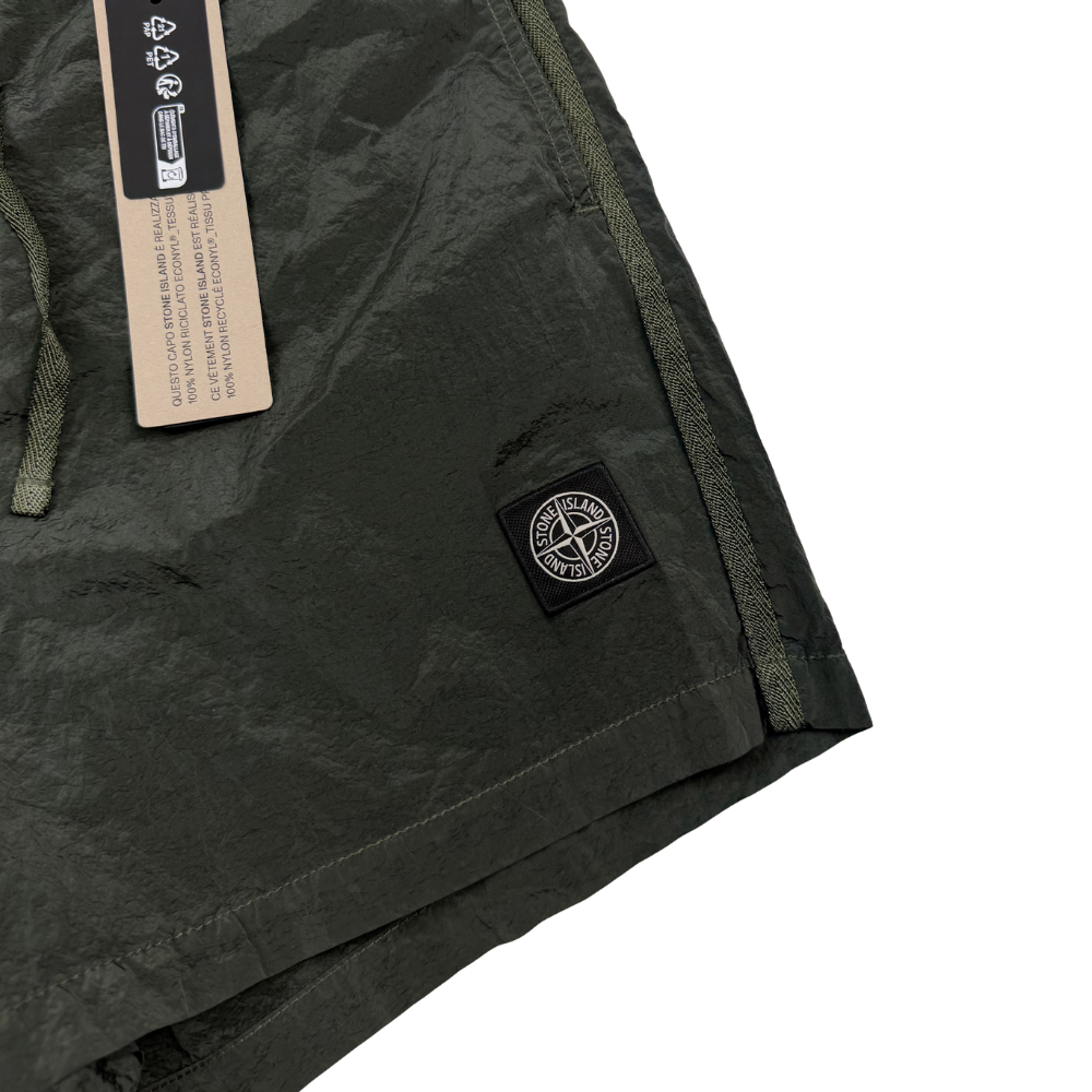 Bañador Stone Island Verde Oscuro nylon metal - talla L
