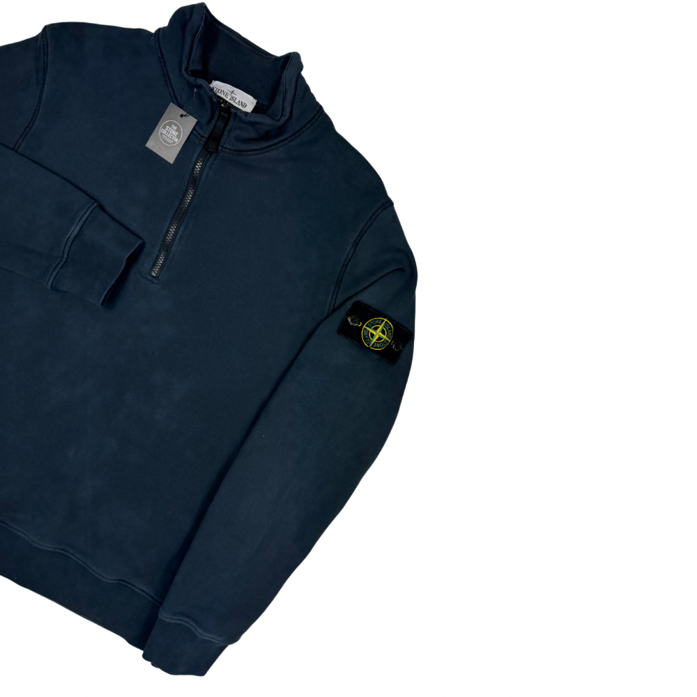 Sudadera Half-Zip Stone Island Azul marino - talla L
