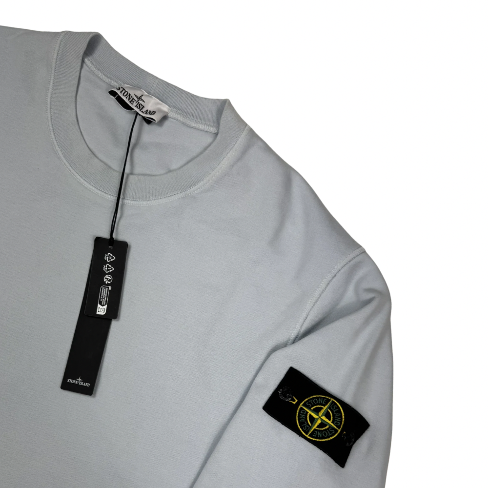 Sudadera cuello redondo Stone Island celeste - talla 2XL