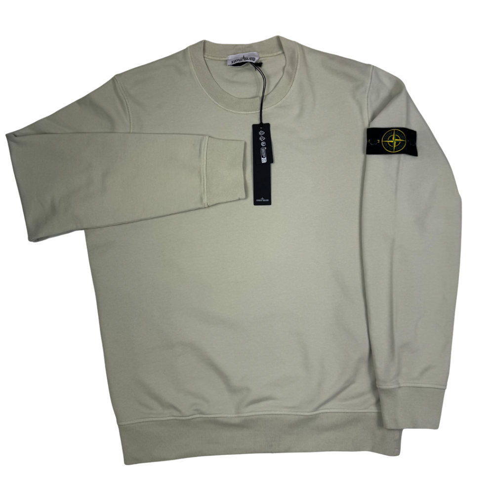 Sudadera cuello redondo Stone Island lima claro - talla XL/2XL/3XL