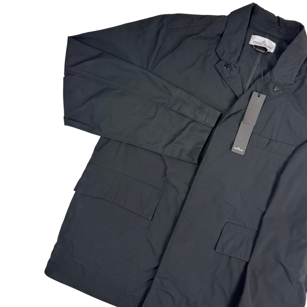 Chaqueta Stone Island Micro Twill negro - talla L
