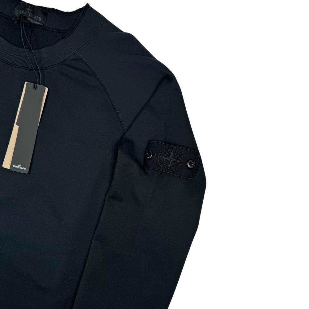 Sudadera Stone Island Ghost cuello redondo negro - talla 3XL