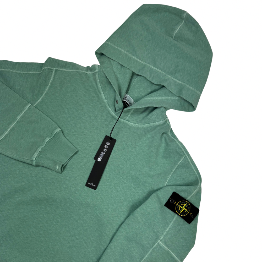 Sudadera con capucha Stone Island verde agua - talla L/XL