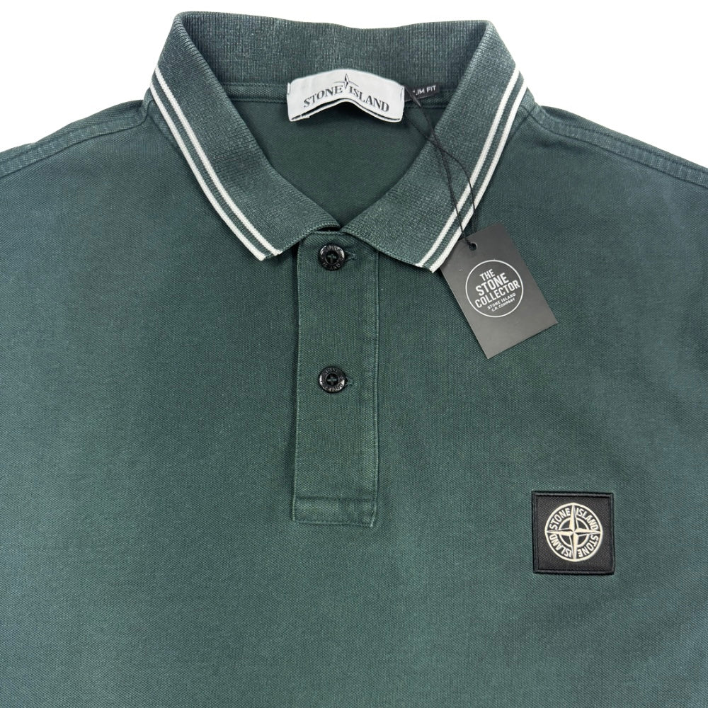 Polo Stone Island Verde Oscuro Manga corta - talla XL