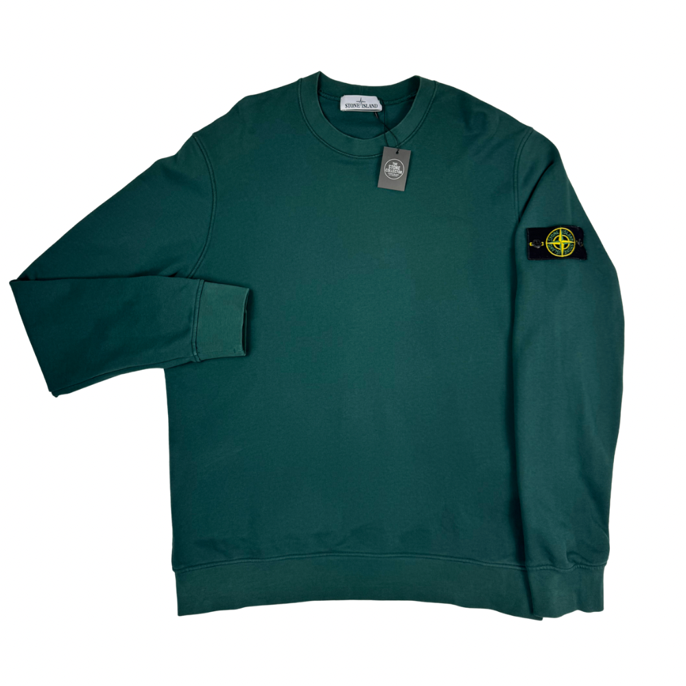 Sudadera cuello redondo Stone Island verde - talla 2XL