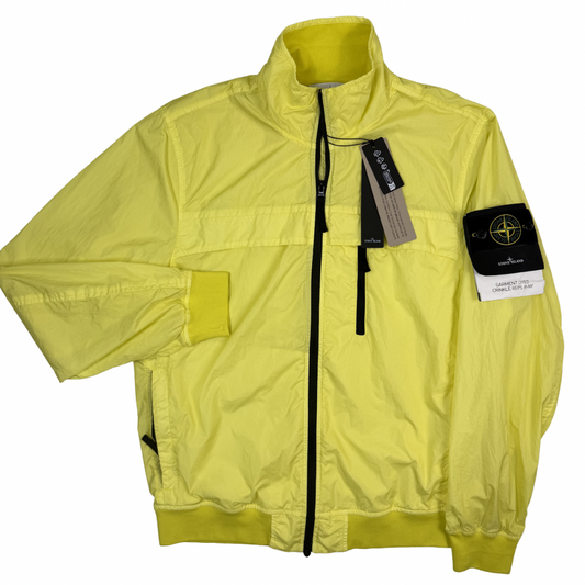 Chaqueta Garment Dyed Crinkle Reps - NY Stone Island Amarillo - talla M