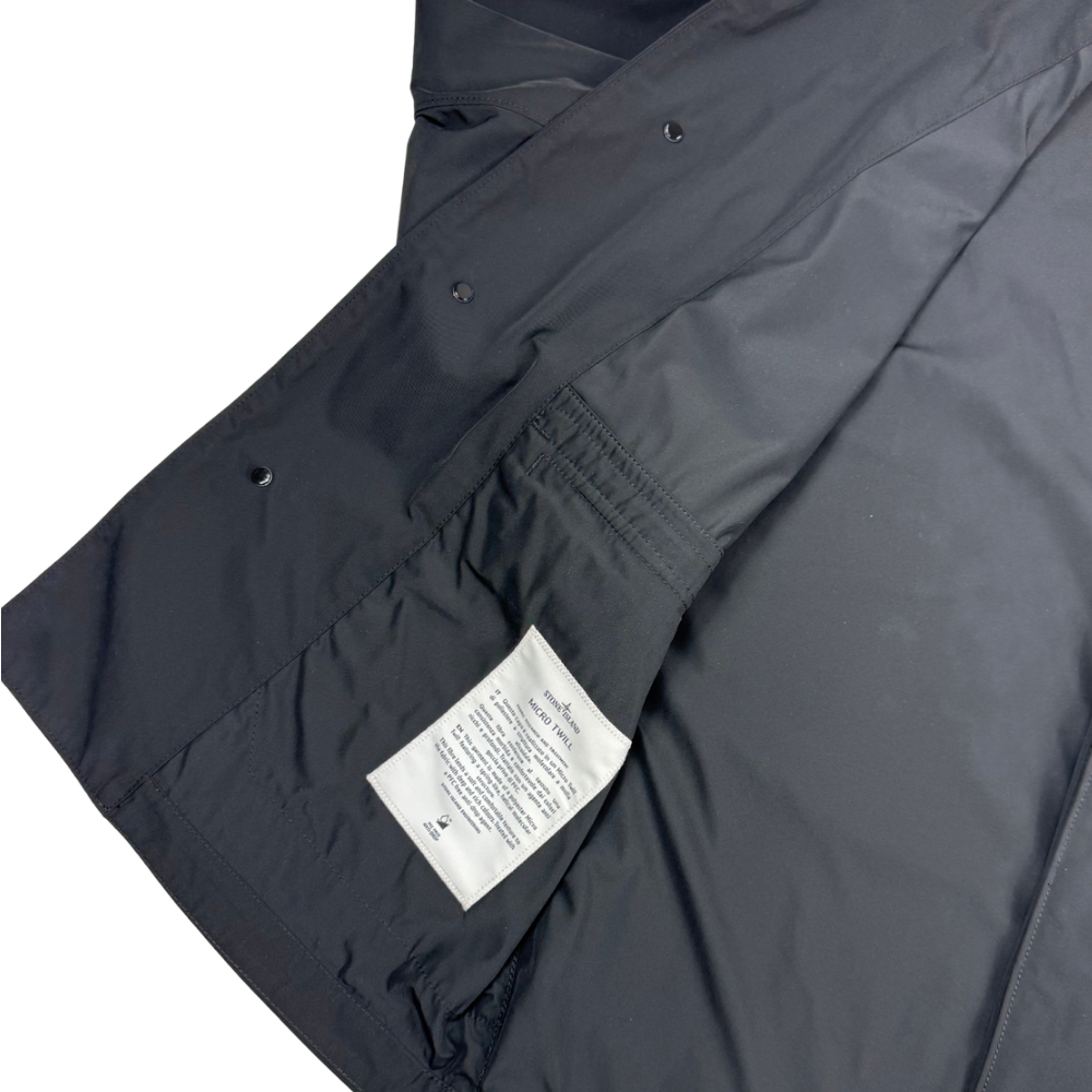 Chaqueta Stone Island Micro Twill negro - talla L