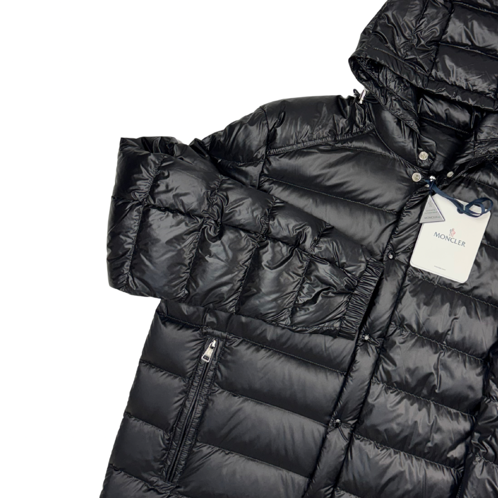 Plumífero con capucha Moncler Gliere negro - talla 4(L)