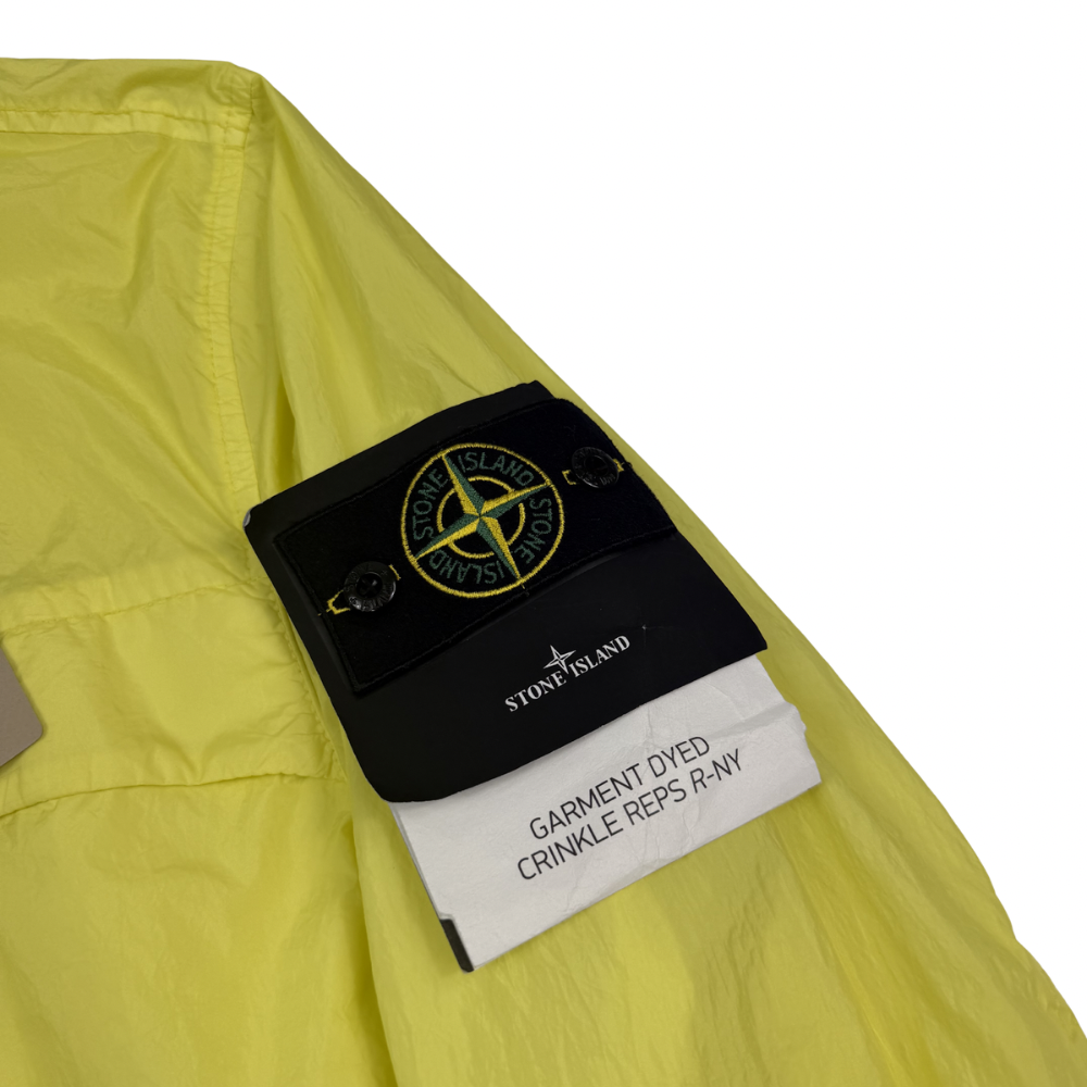 Chaqueta Garment Dyed Crinkle Reps - NY Stone Island Amarillo - talla M