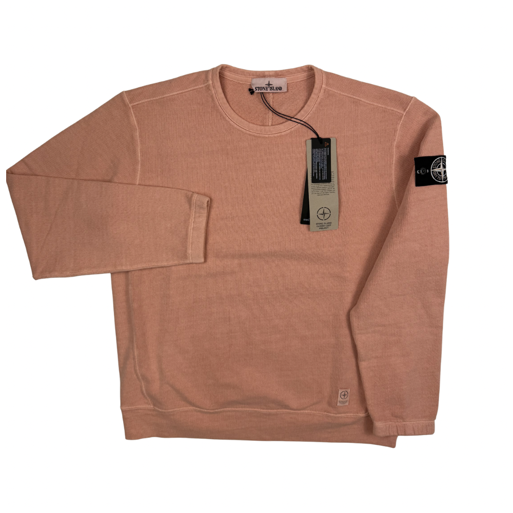 Sudadera Cuello Redondo Stone Island Closed Loop Project Coral - talla S