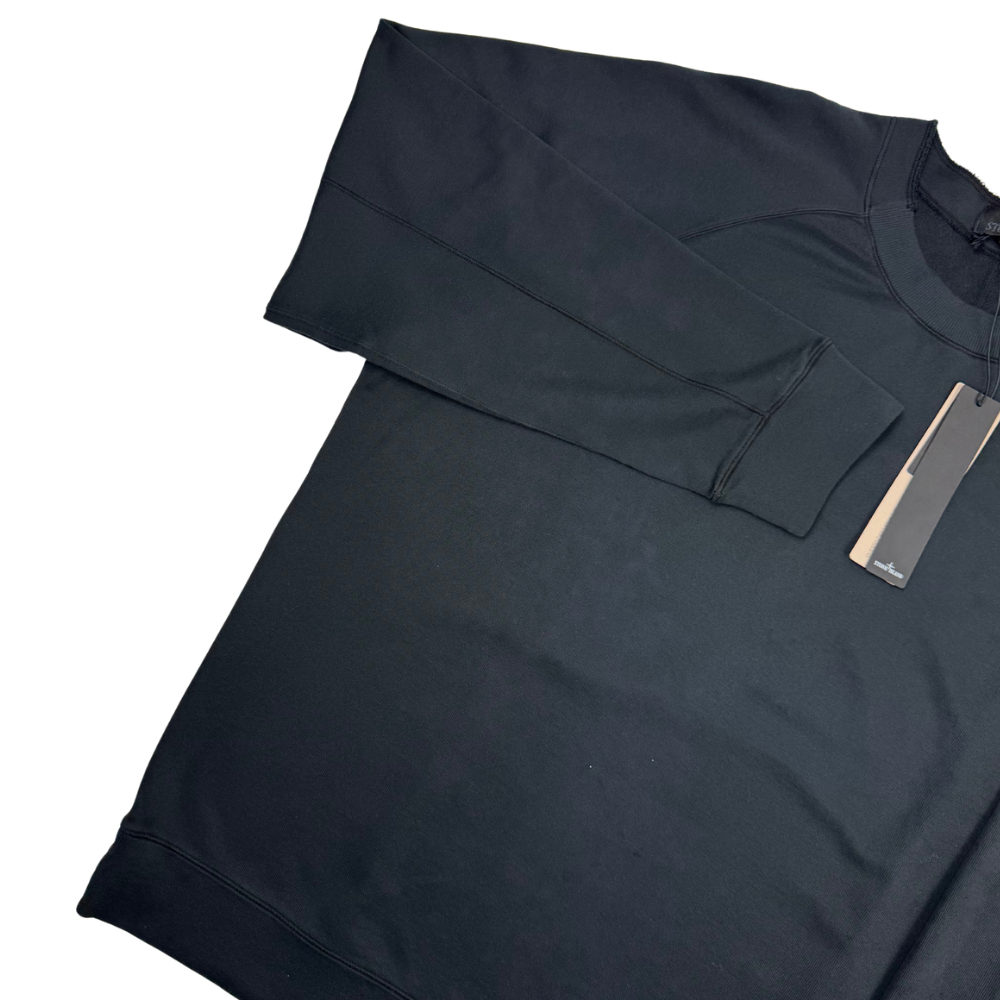 Sudadera Stone Island Ghost cuello redondo negro - talla 3XL