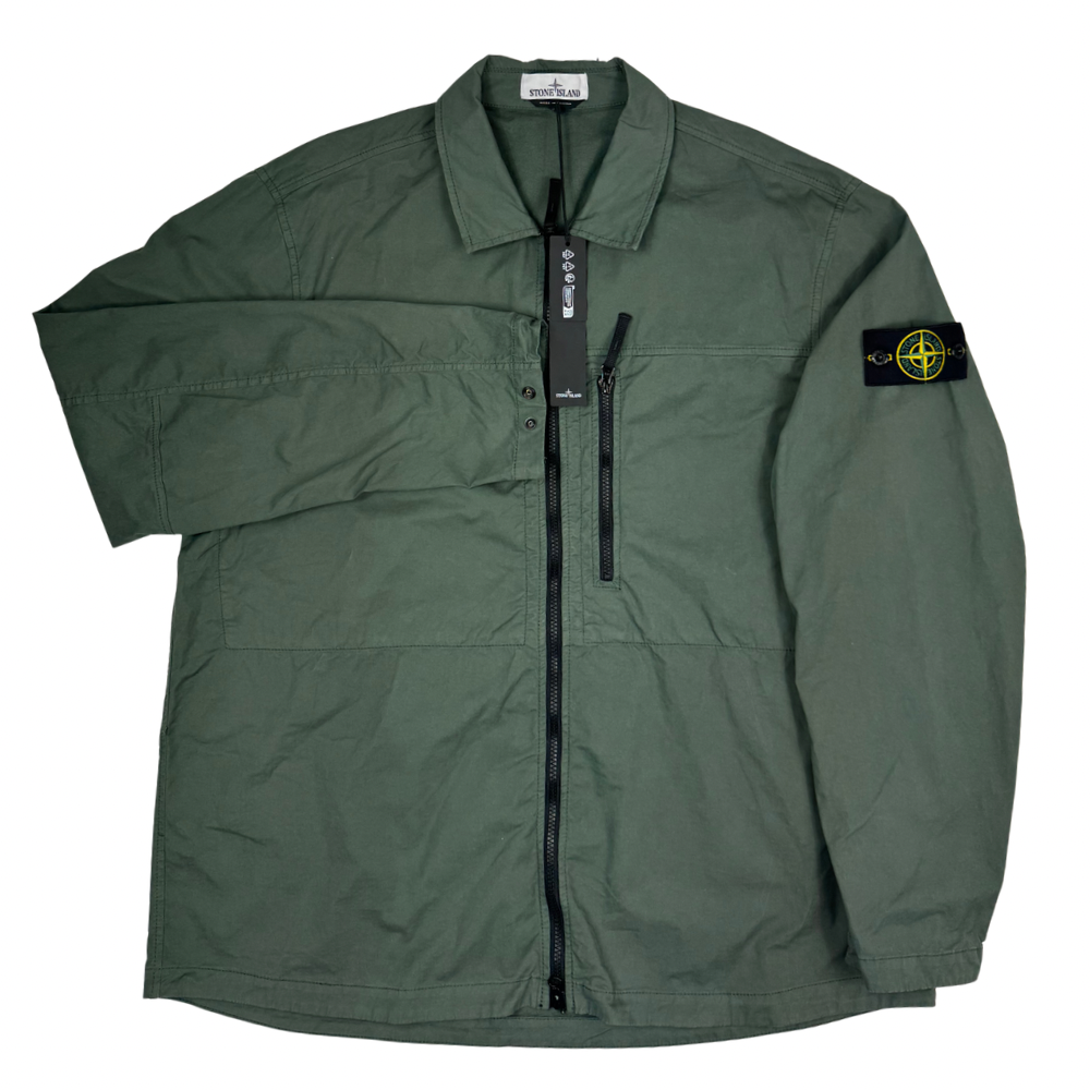 Sobrecamisa Stone Island verde - talla 3XL