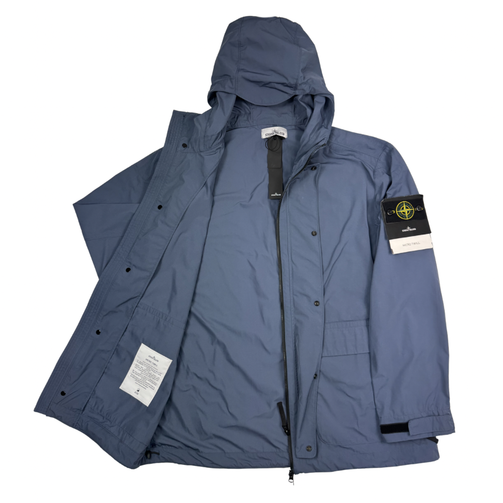 Chaqueta Stone Island Micro Twill azul - talla 2XL