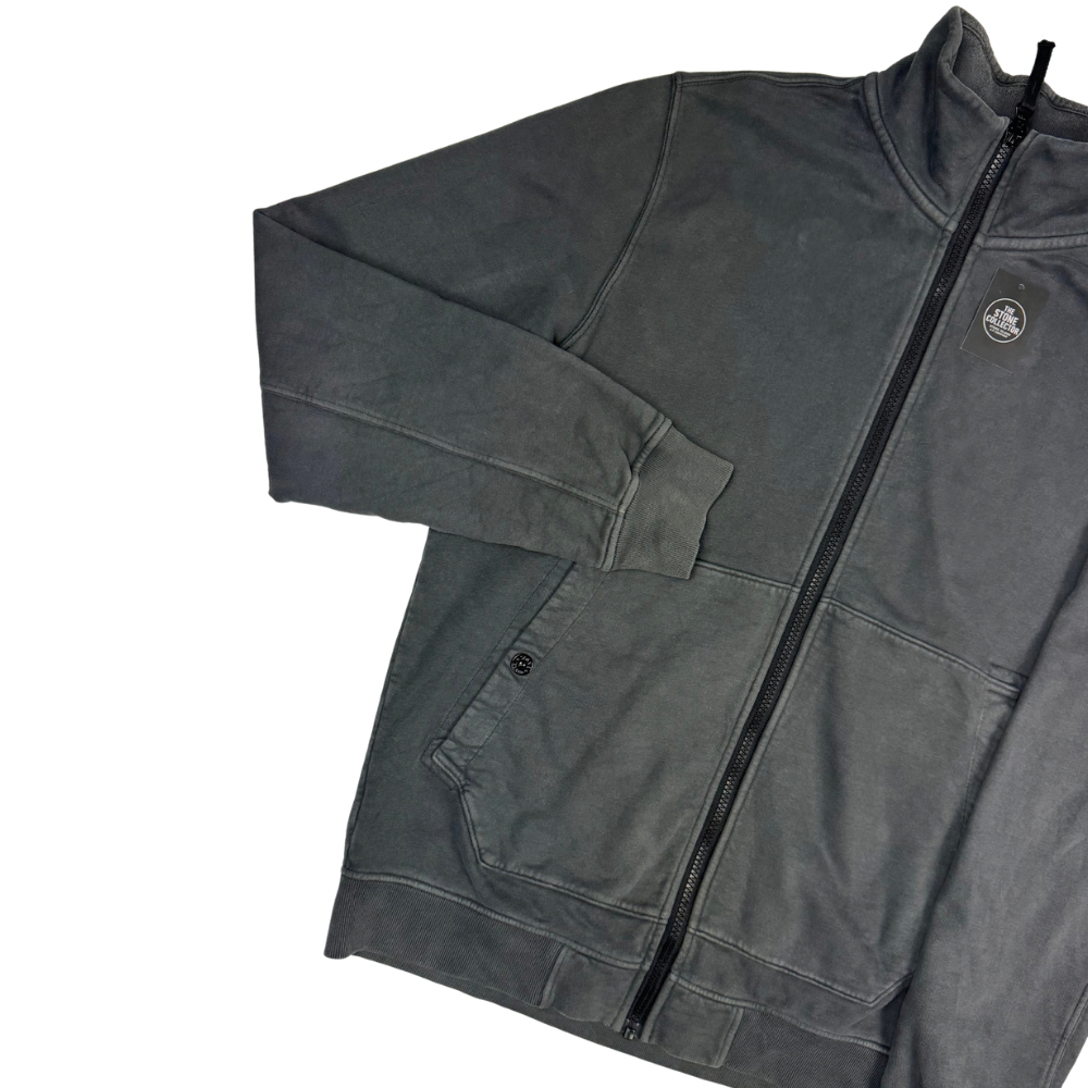 Sudadera con cremallera Stone Island gris oscuro - talla L