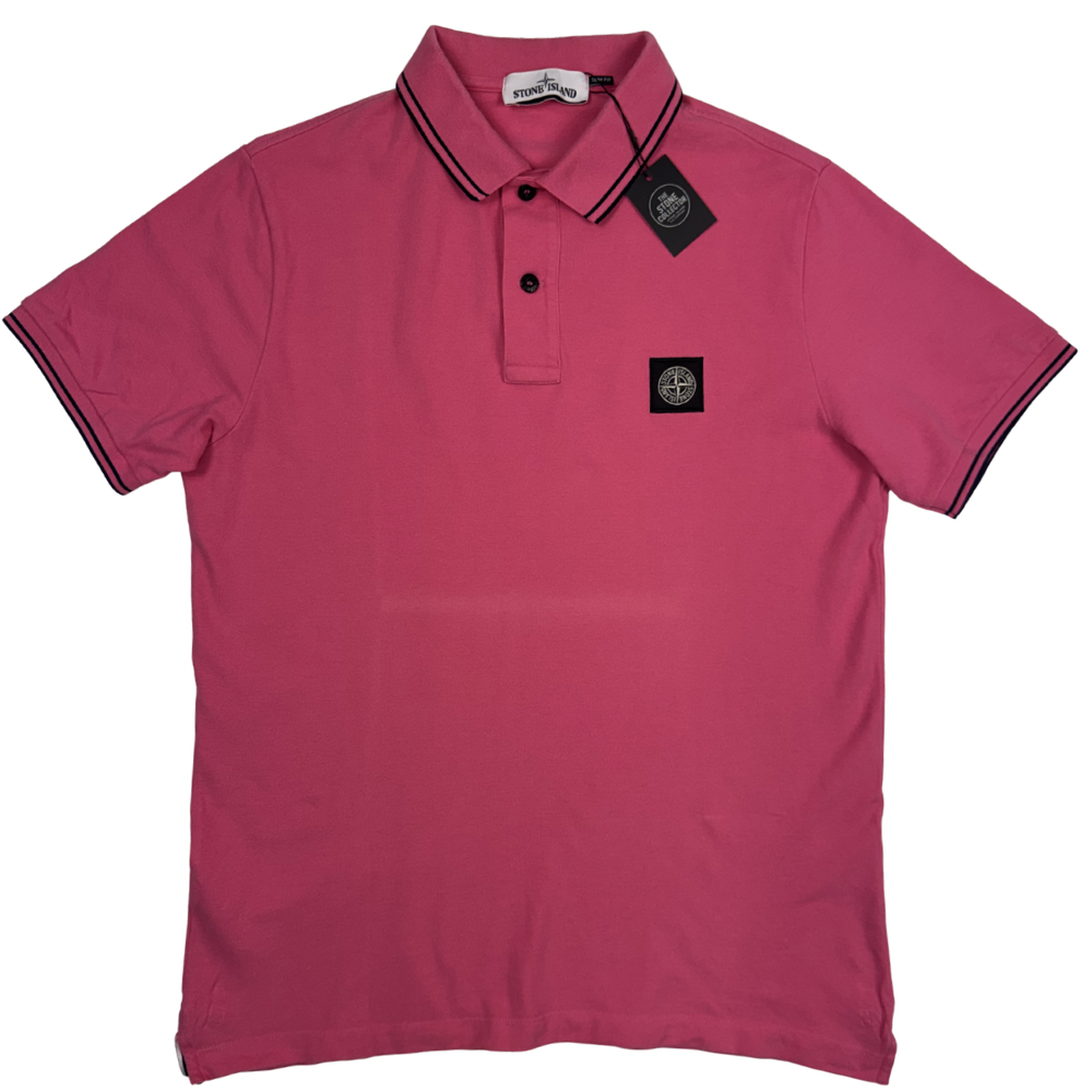 Polo Stone Island Rosa Manga corta - talla XL