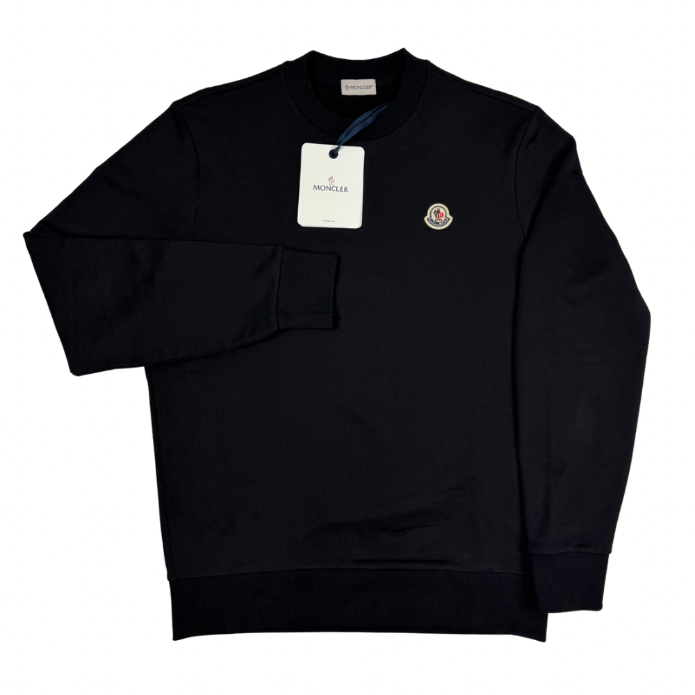 Sudadera cuello redondo Moncler negro - talla M/L