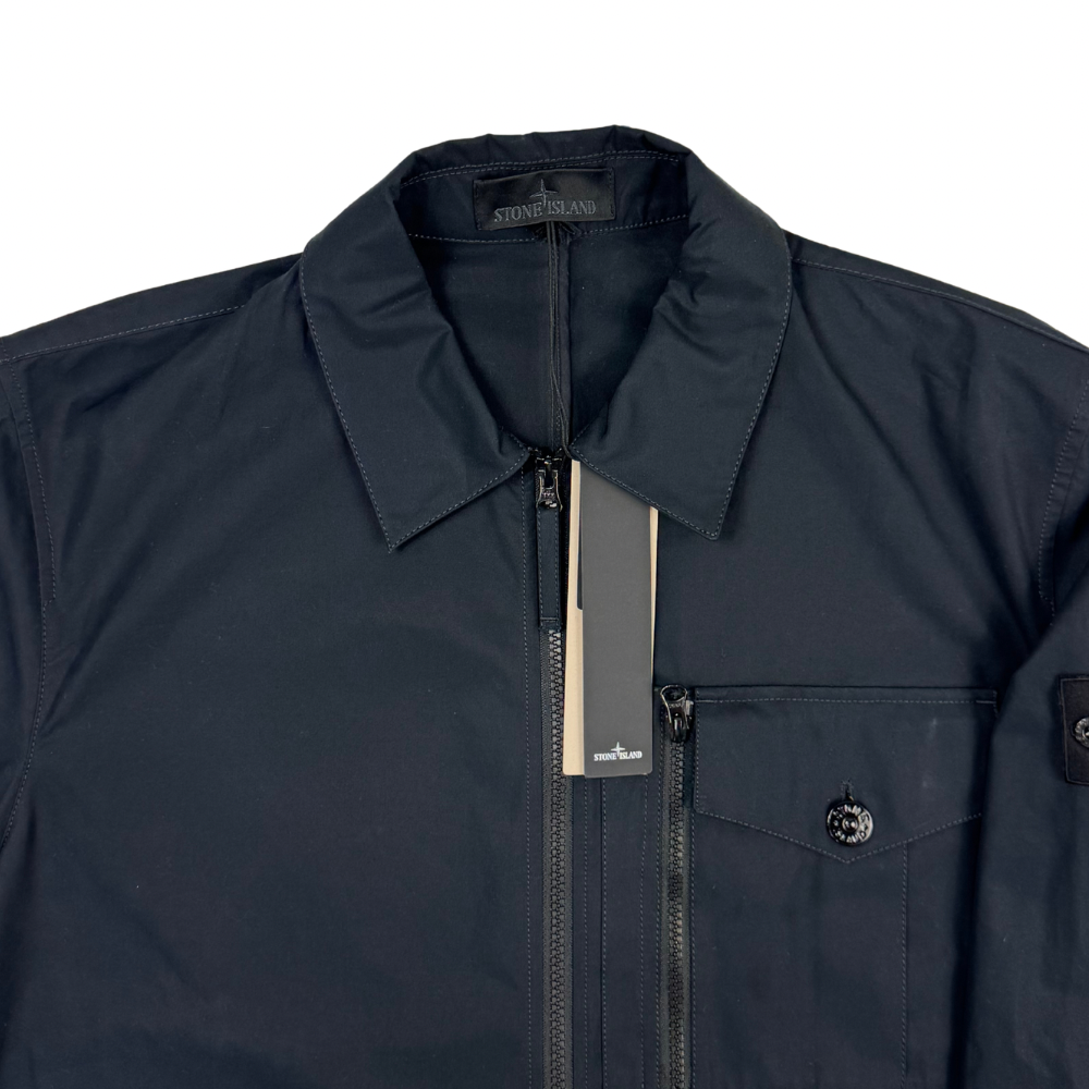 Sobrecamisa Stone Island Ghost con cremallera negro - talla XL
