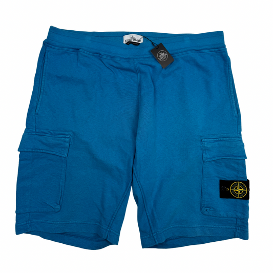 Pantalón Cargo Corto Jogger Stone Island azul - talla XL
