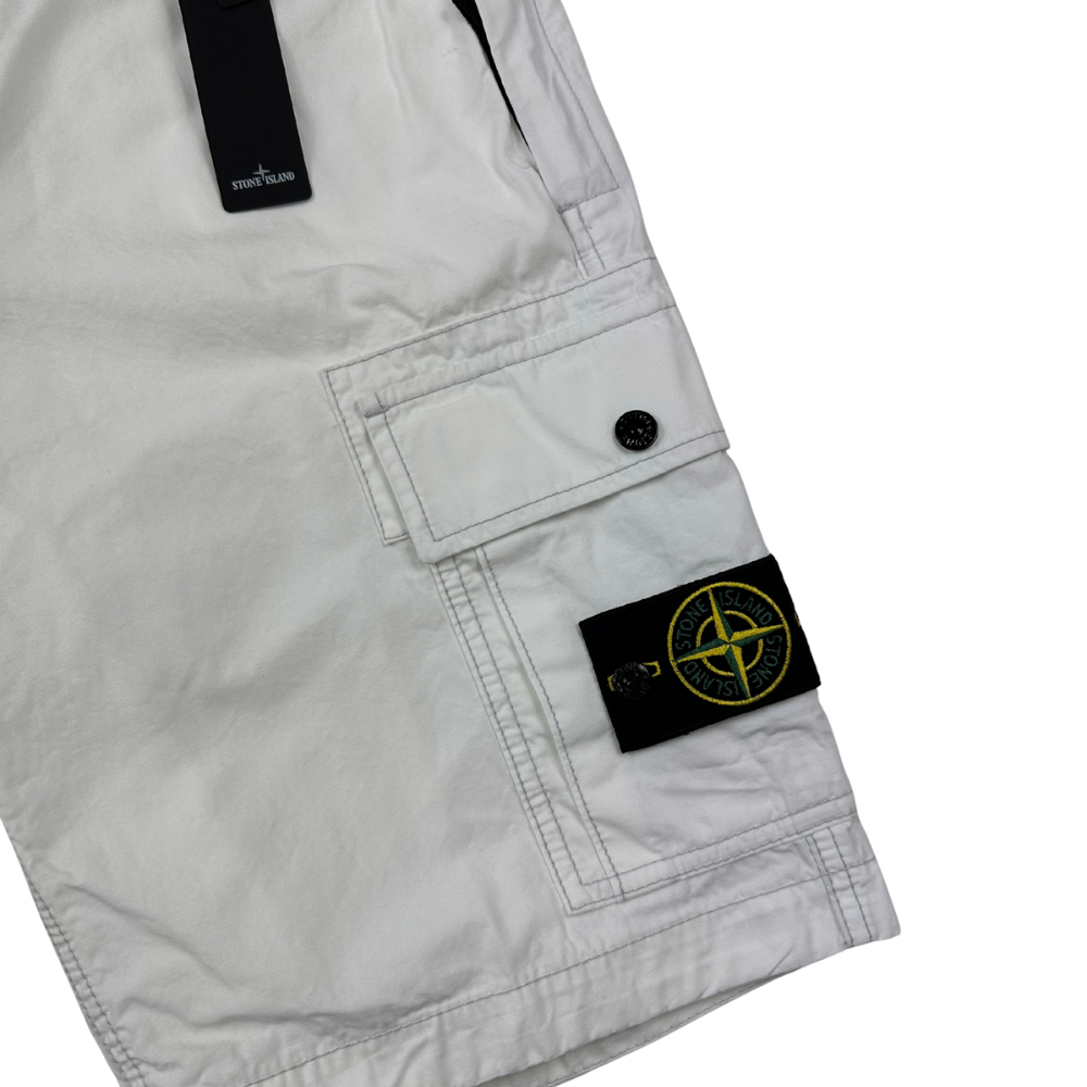 PANTALÓN CARGO CORTO SLIM STONE ISLAND - talla W/33