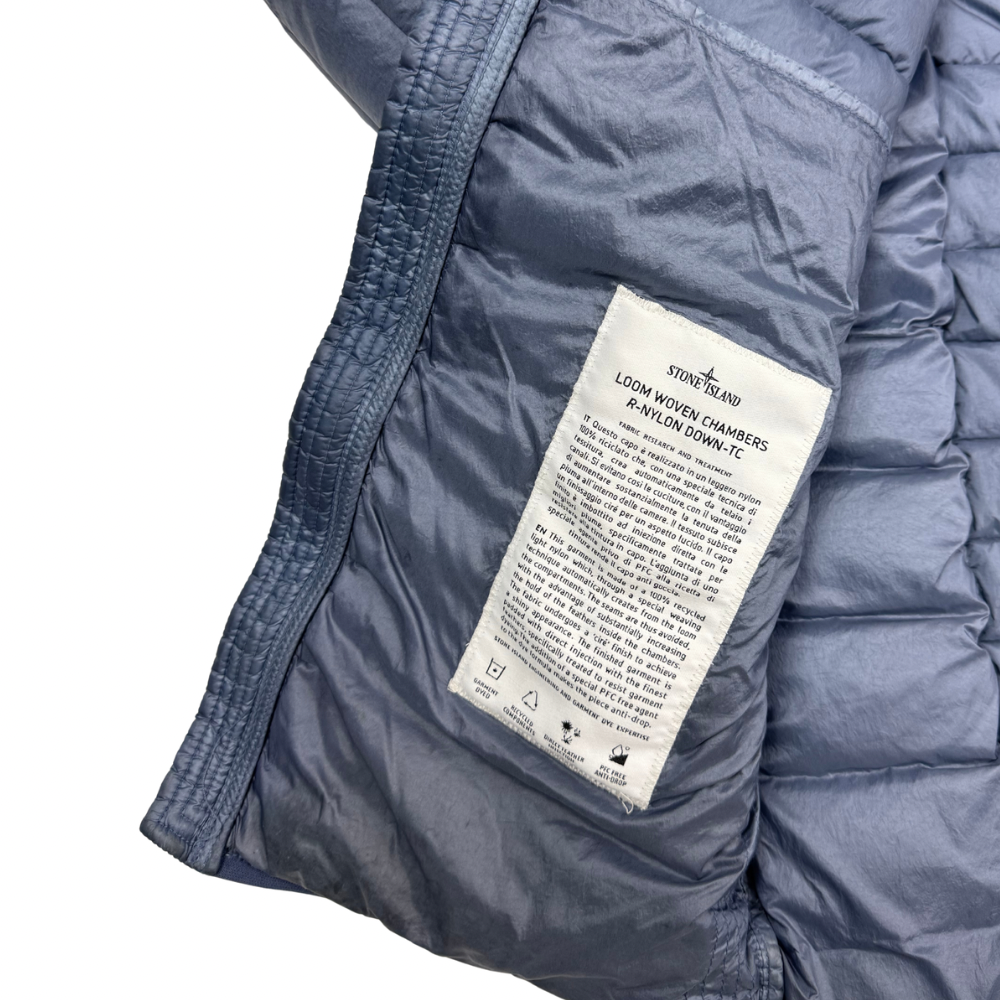 Chaqueta Stone Island Loom Woven Chambers R-Nylon Down-TC Azul - talla L