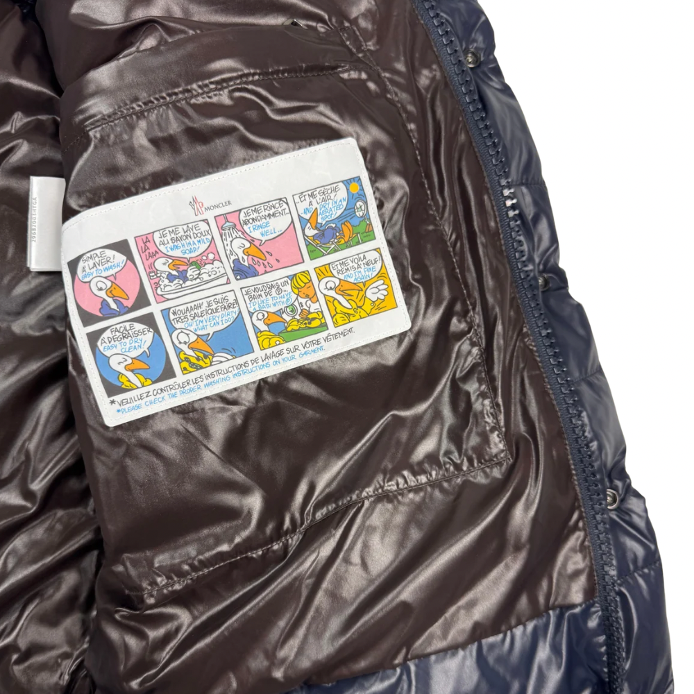 Plumífero sin mangas Moncler Maya azul marino - talla 5 (XL)