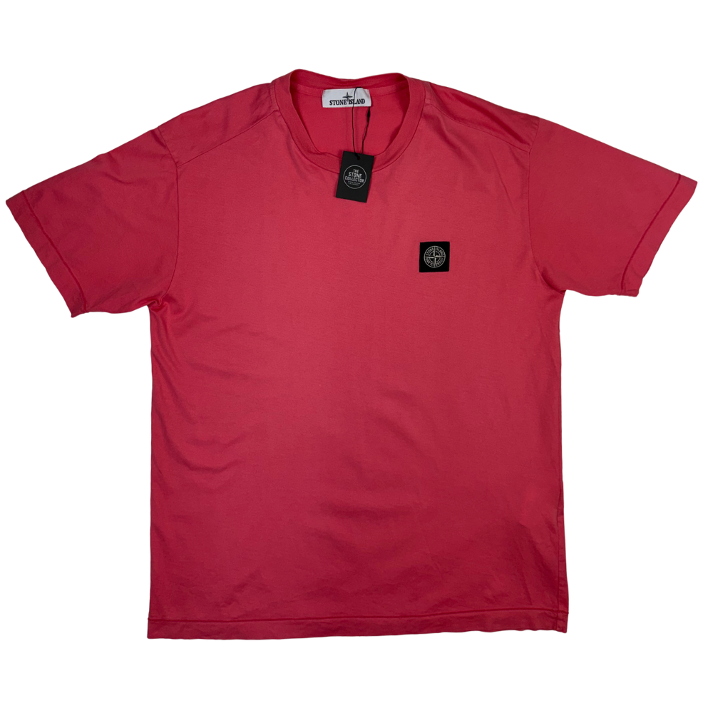 Camiseta Stone Island Rosa manga corta - talla L