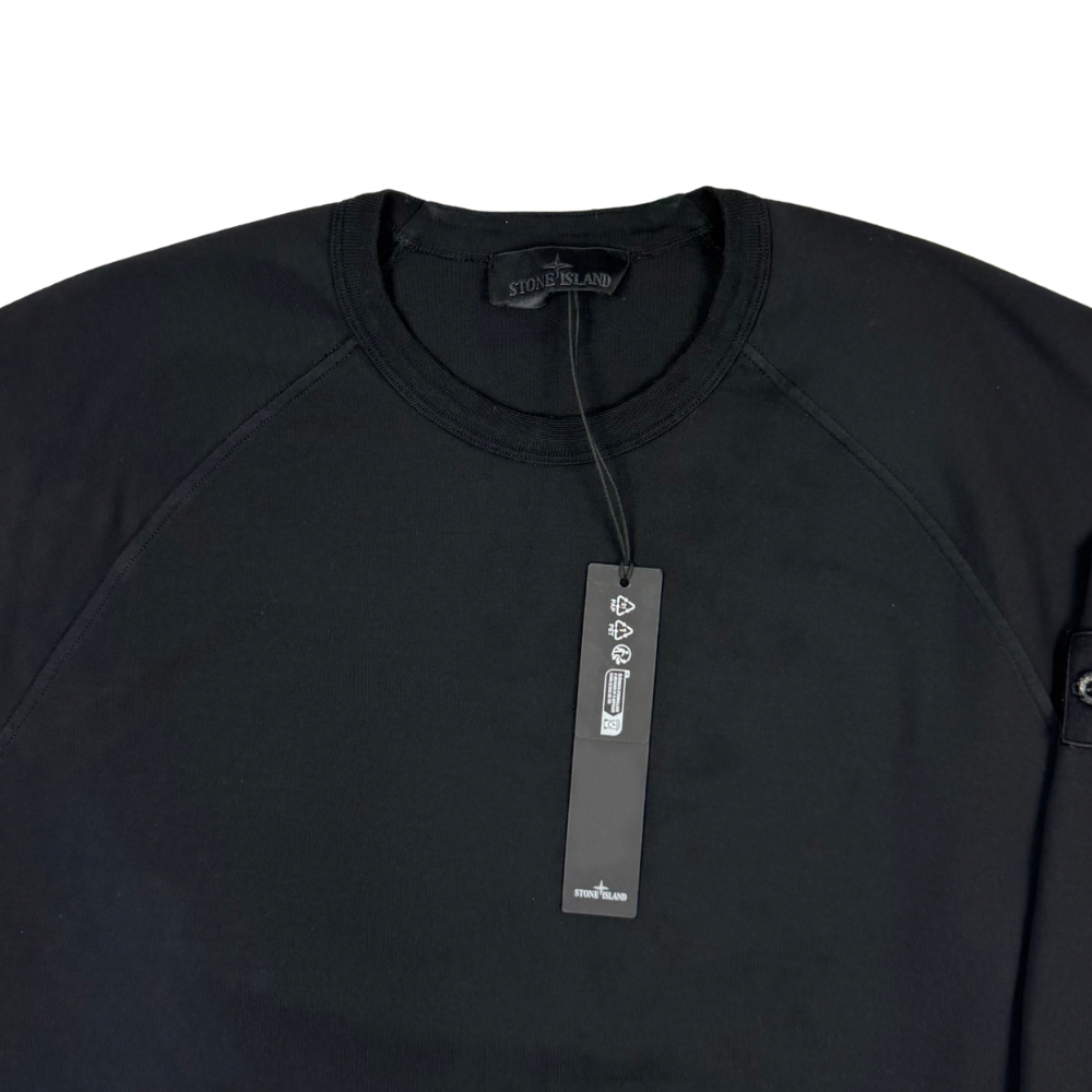 Sudadera Stone Island Ghost cuello redondo negro - talla XL