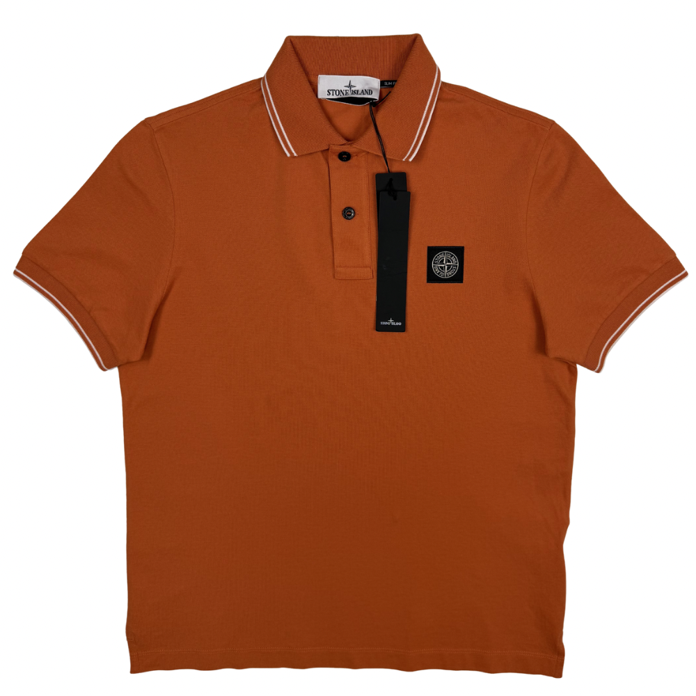 Polo Stone Island Naranja manga corta - talla S