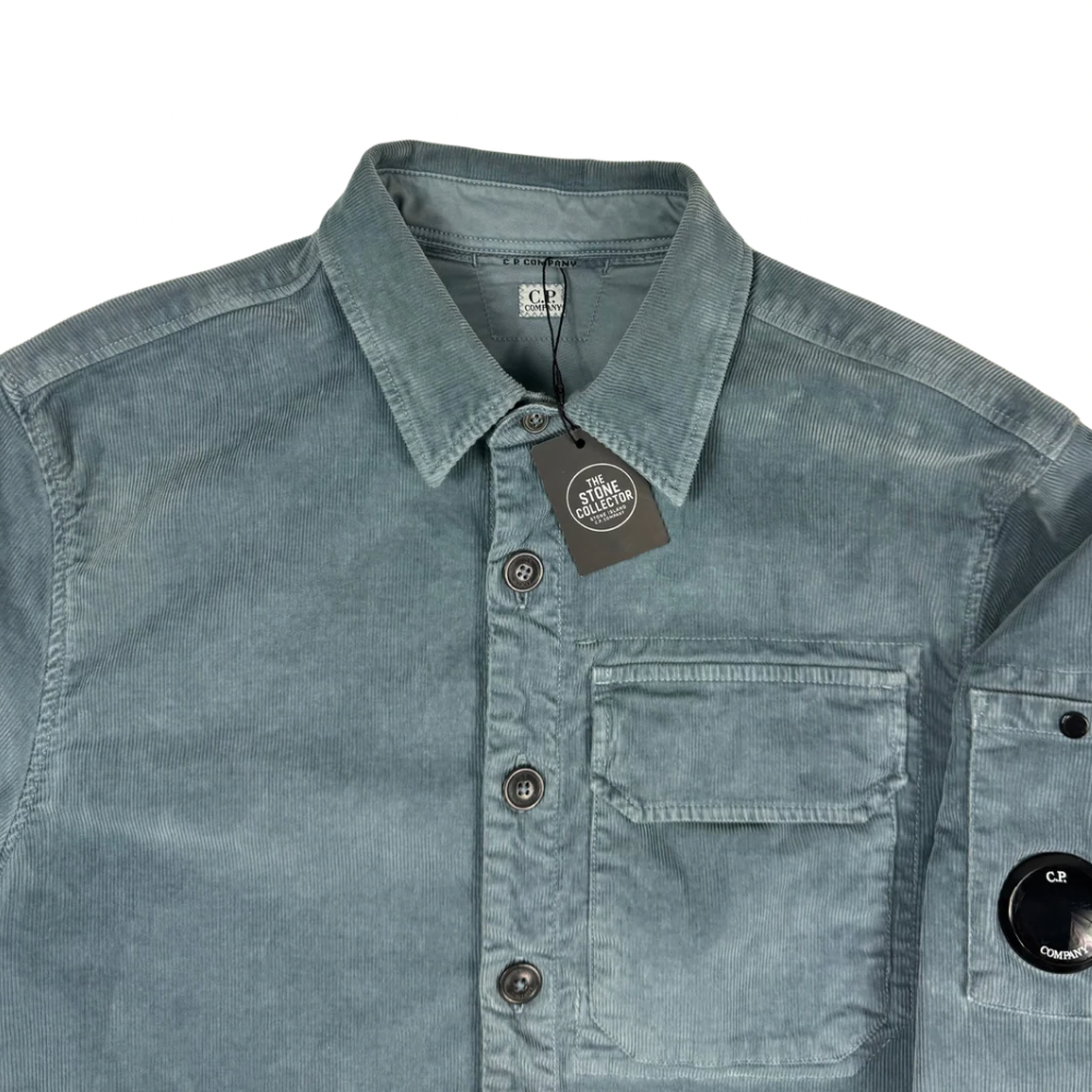 Sobrecamisa de pana C.P. Company azul grisáceo - talla S