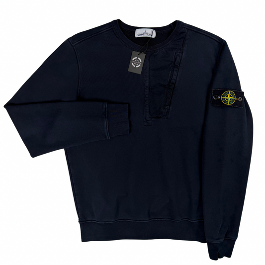 SUDADERA CUELLO REDONDO CON BOLSILLO STONE ISLAND - talla M