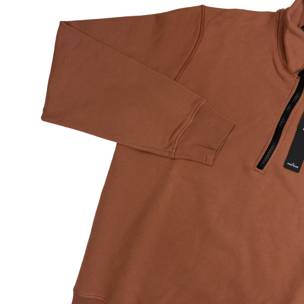 Sudadera Half - Zip Stone Island Terracota - talla M