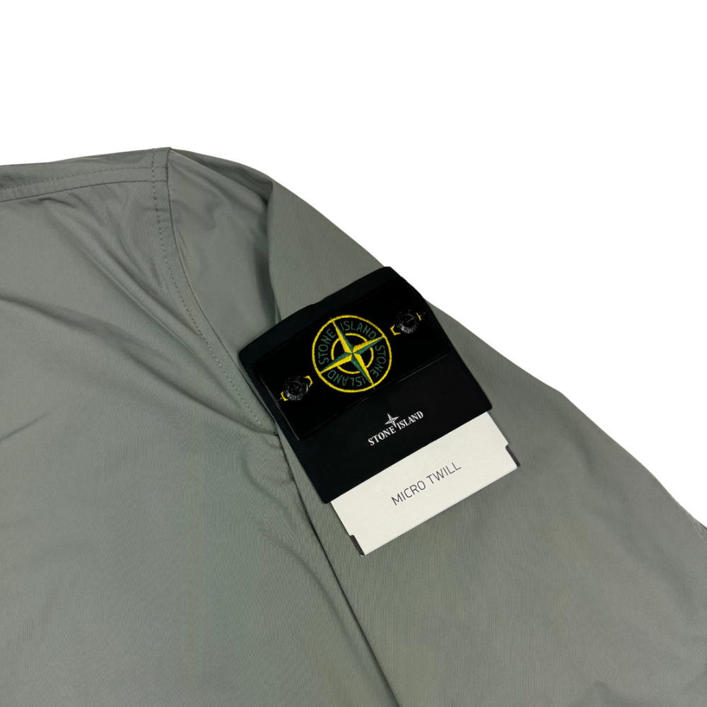 Chaqueta Stone Island Micro Twill verde - talla 3XL