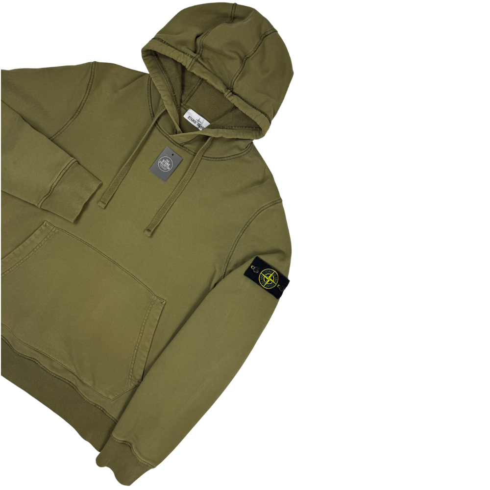 Sudadera con capucha Stone Island verde - talla M