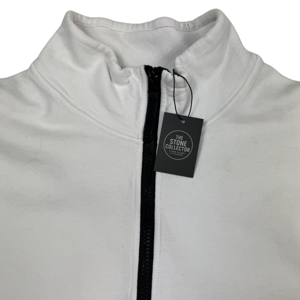 Sudadera Half-Zip Stone Island Blanca - talla L