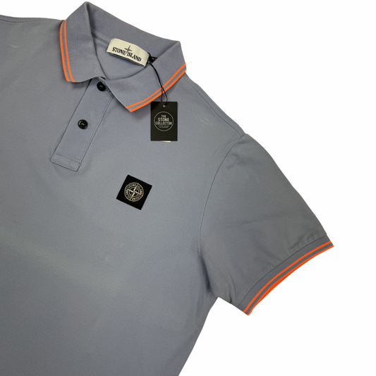 Polo Stone Island morado manga corta - talla XL
